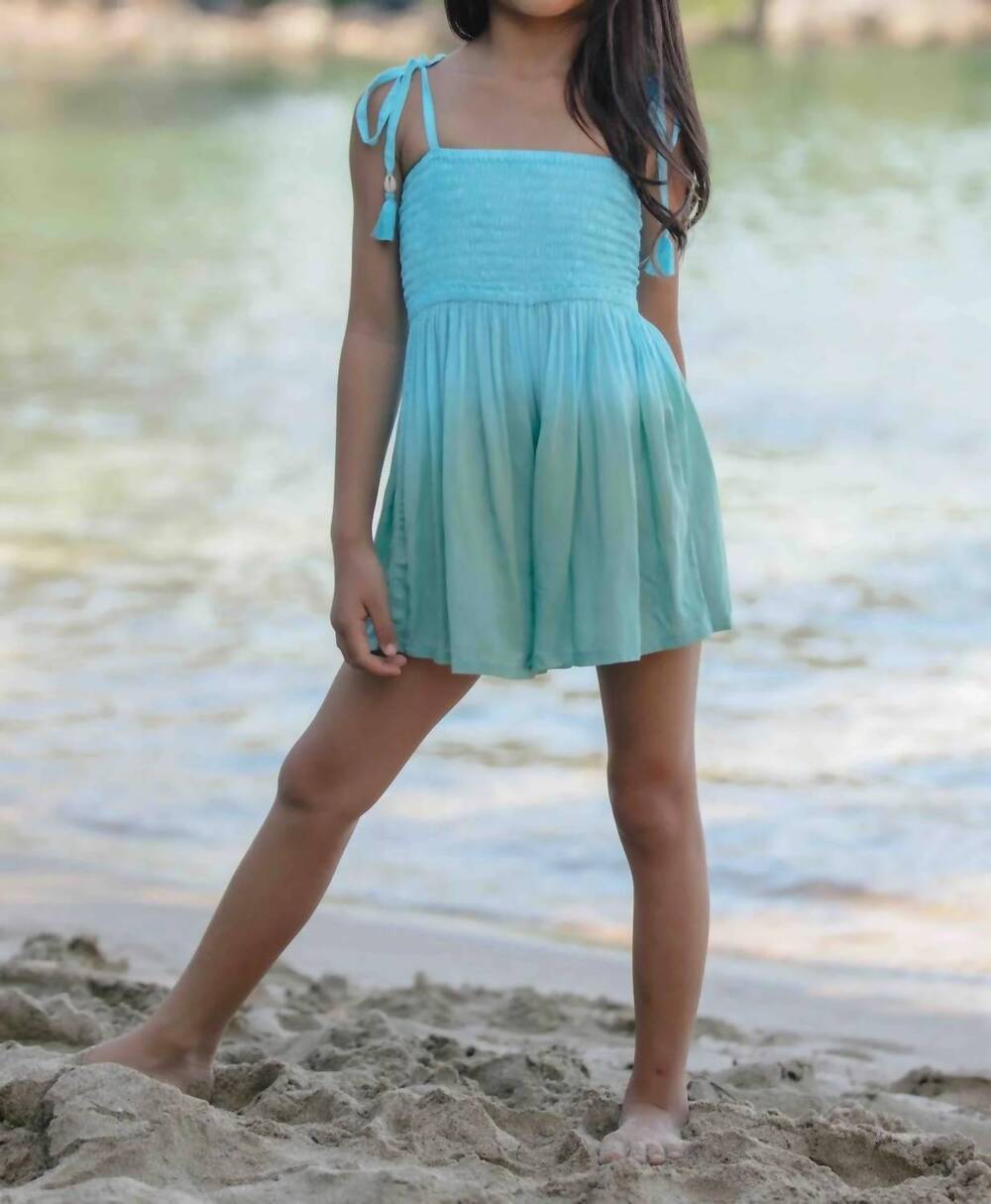 NEW TIARE HAWAII tiki romper in pool ombre